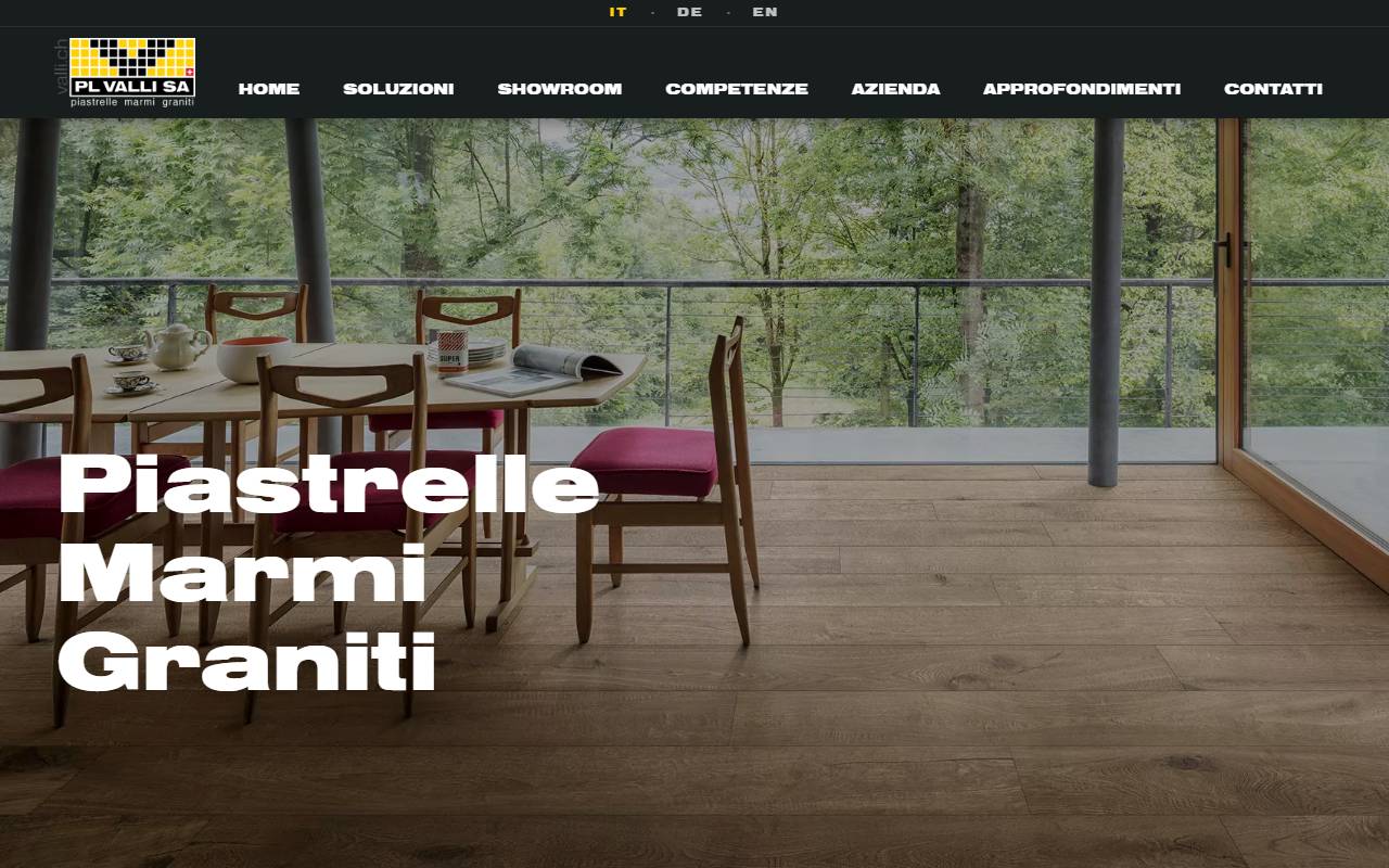 Anteprima del sito: P.L. Valli SA