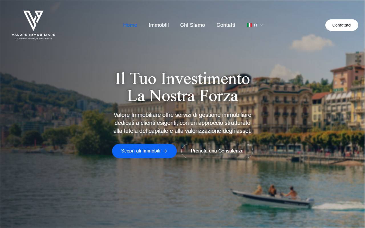 Anteprima del sito: Valore Immobiliare SA