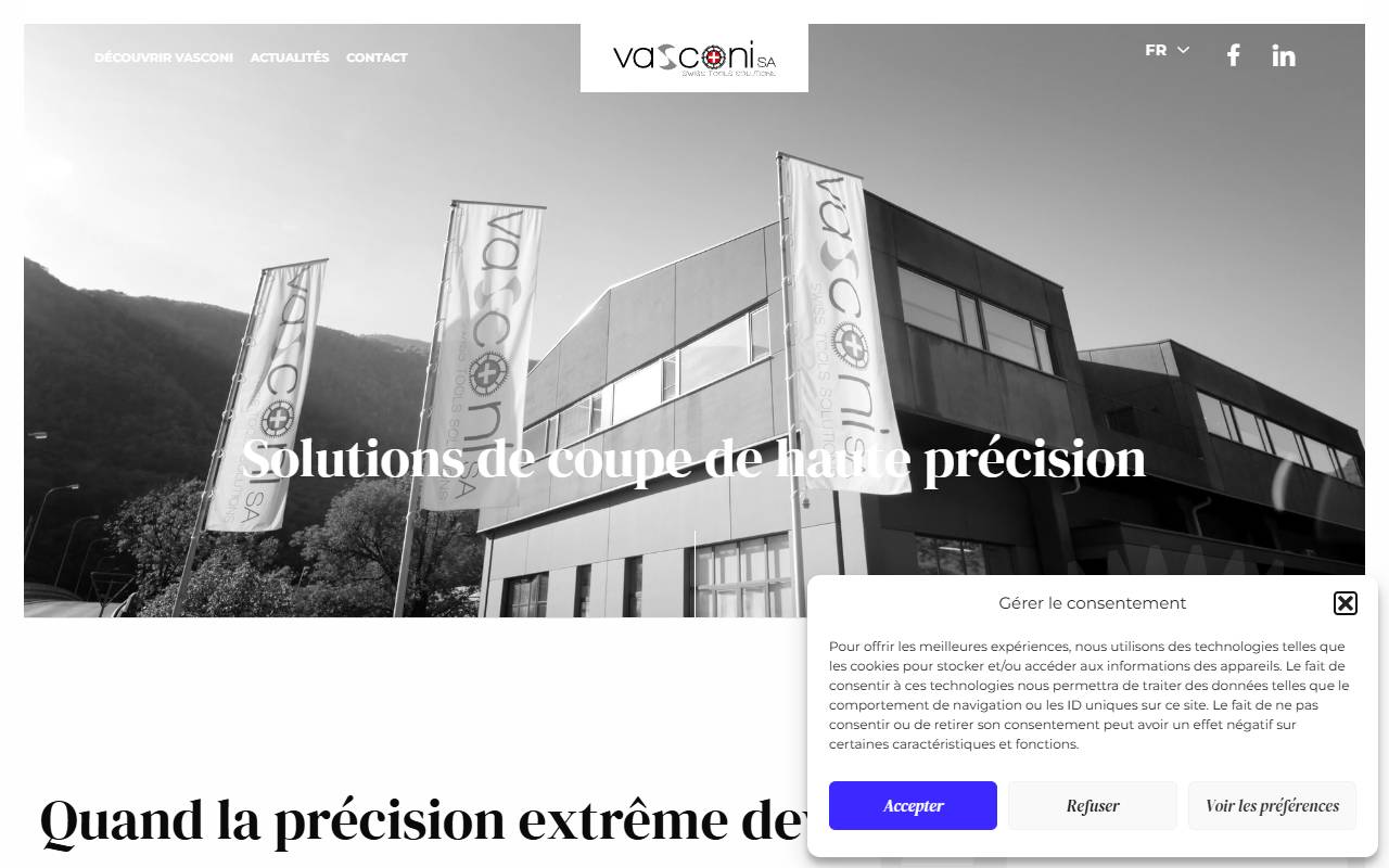 Anteprima del sito: Vasconi SA