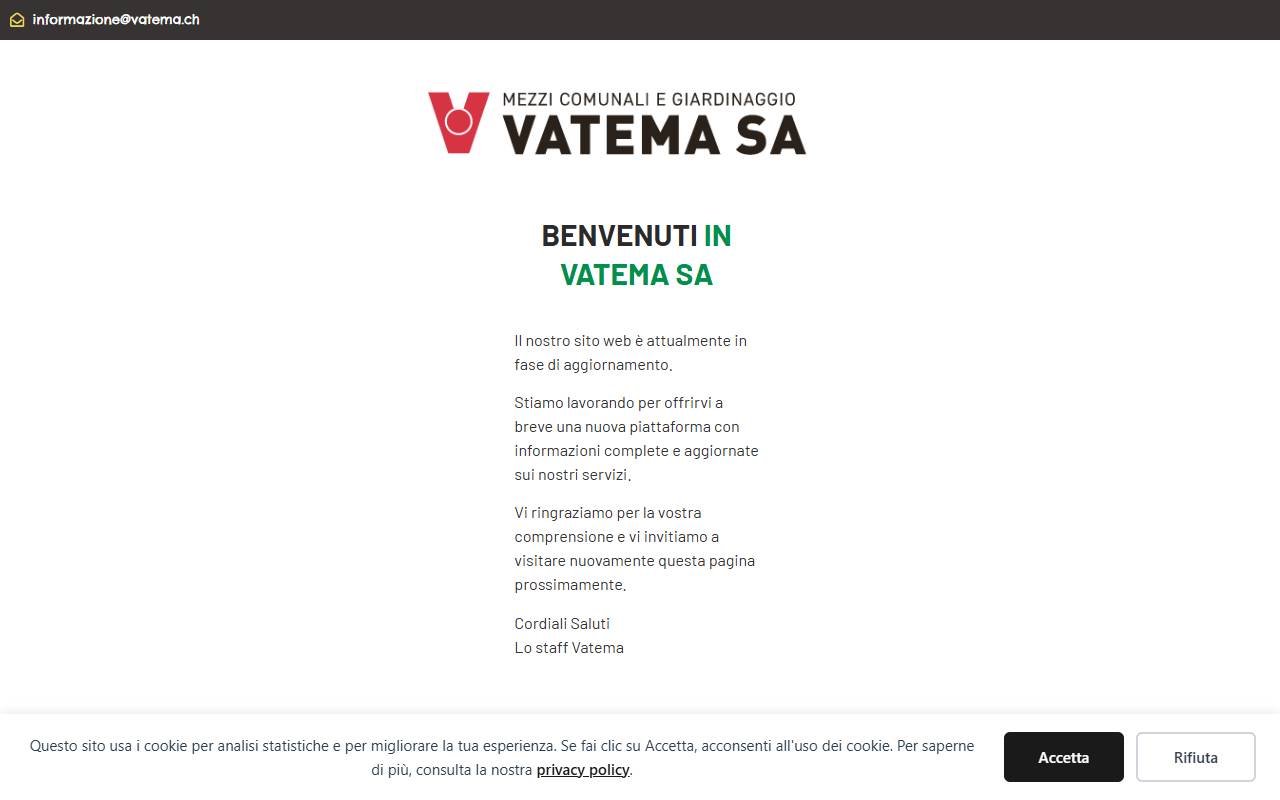 Anteprima del sito: Vatema SA