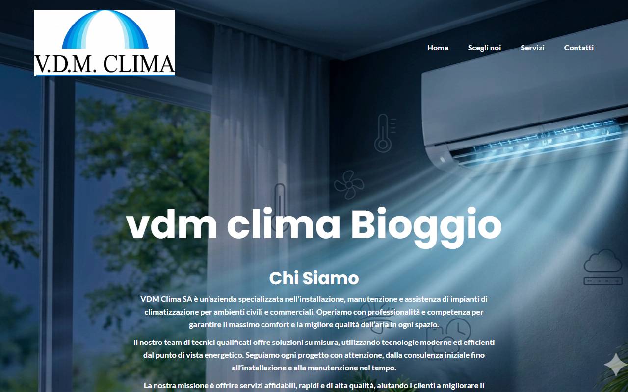 Anteprima del sito: VDM Clima SA
