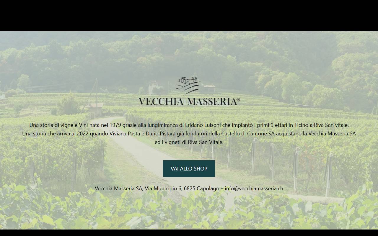 Anteprima del sito: Vecchia Masseria SA