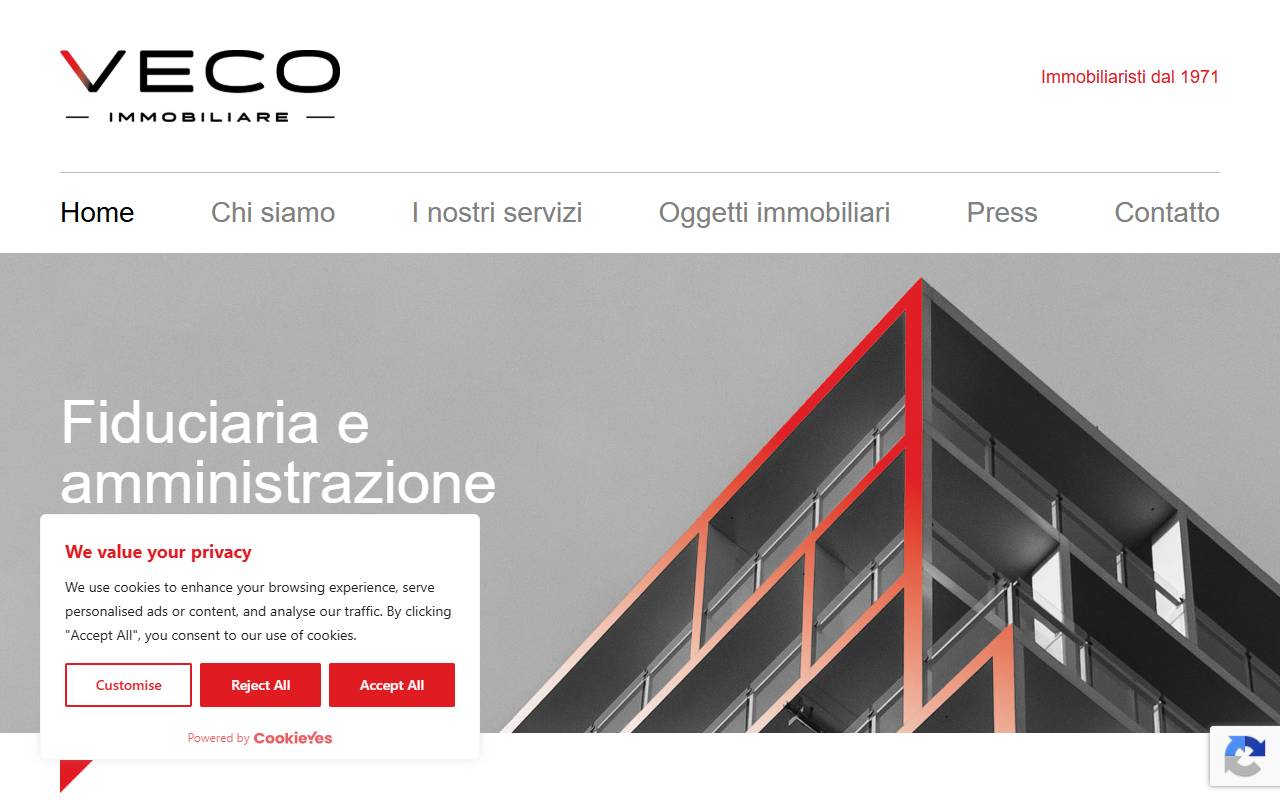 Anteprima del sito: Veco Immobiliare SA
