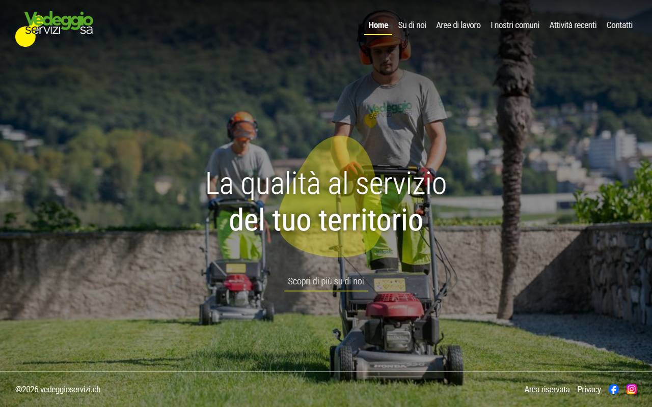 Anteprima del sito: Vedeggio Servizi SA