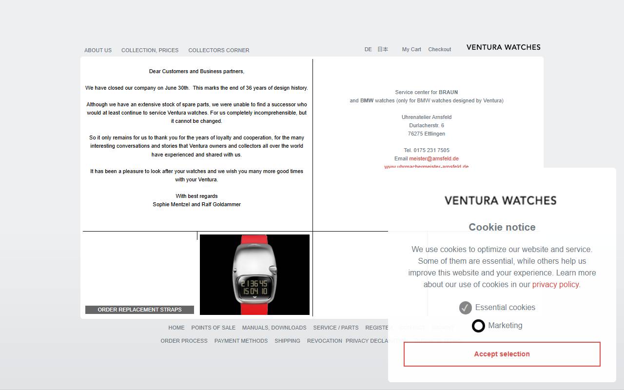 Anteprima del sito: A. C. Ventura Sagl