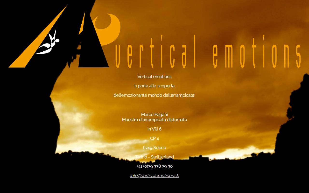 Anteprima del sito: Marco Pagani Vertical emotions