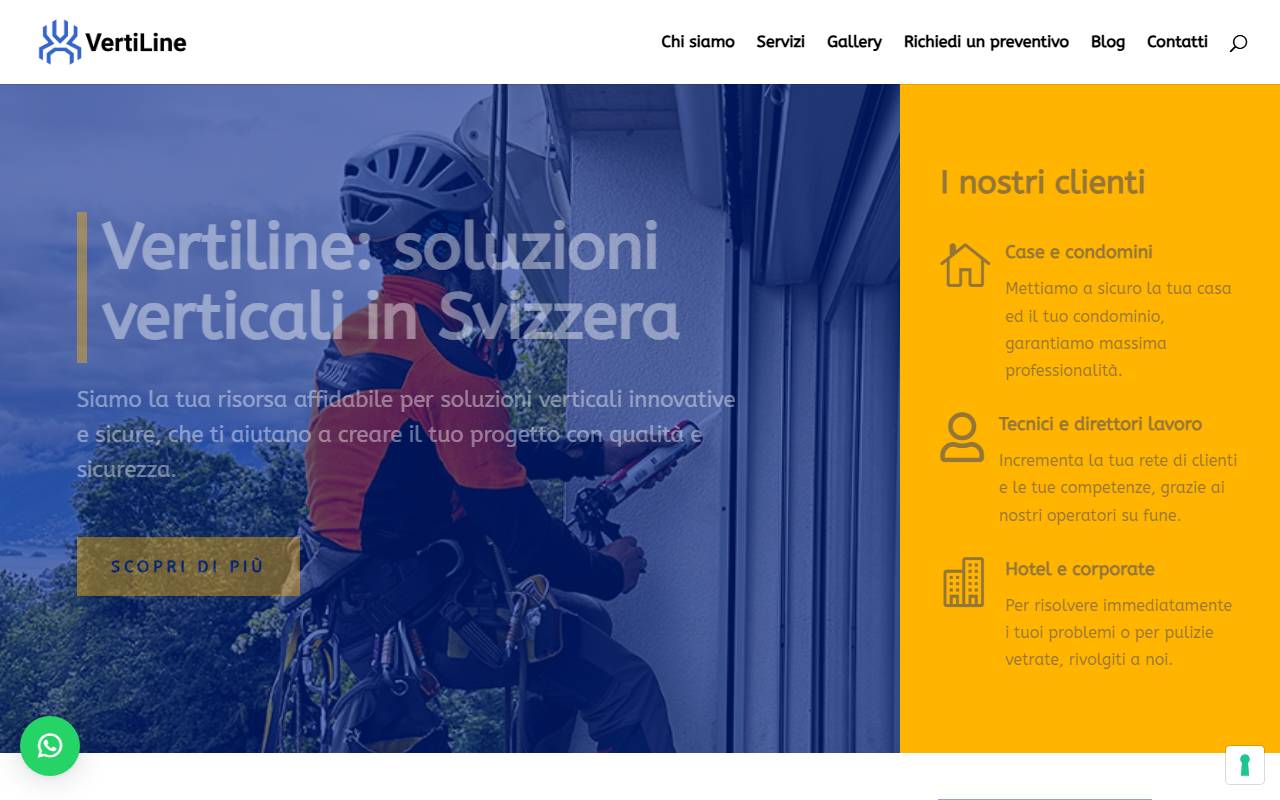 Anteprima del sito: Pulinescio VertiLine Sagl