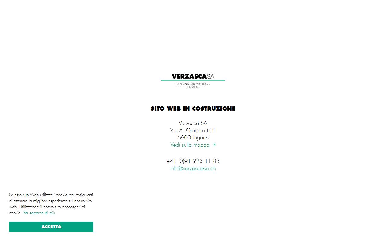 Anteprima del sito: Verzasca SA