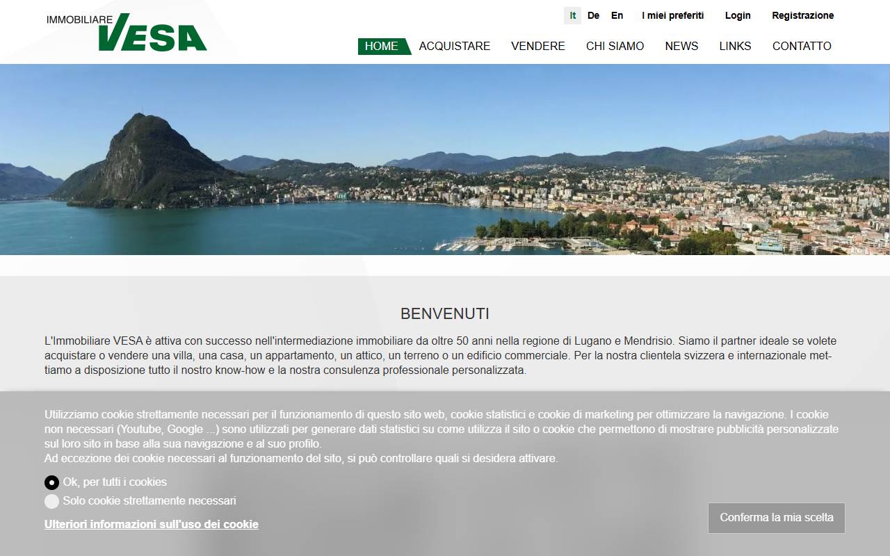 Anteprima del sito: Vesa SA