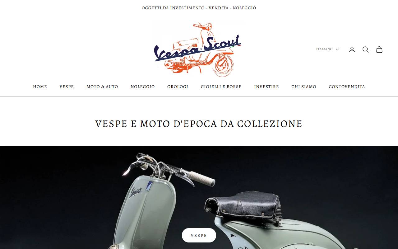 Anteprima del sito: Vespa Scout Sagl