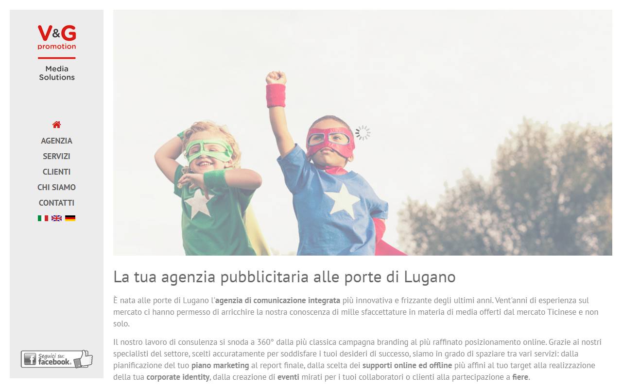 Anteprima del sito: V&G Promotion SA