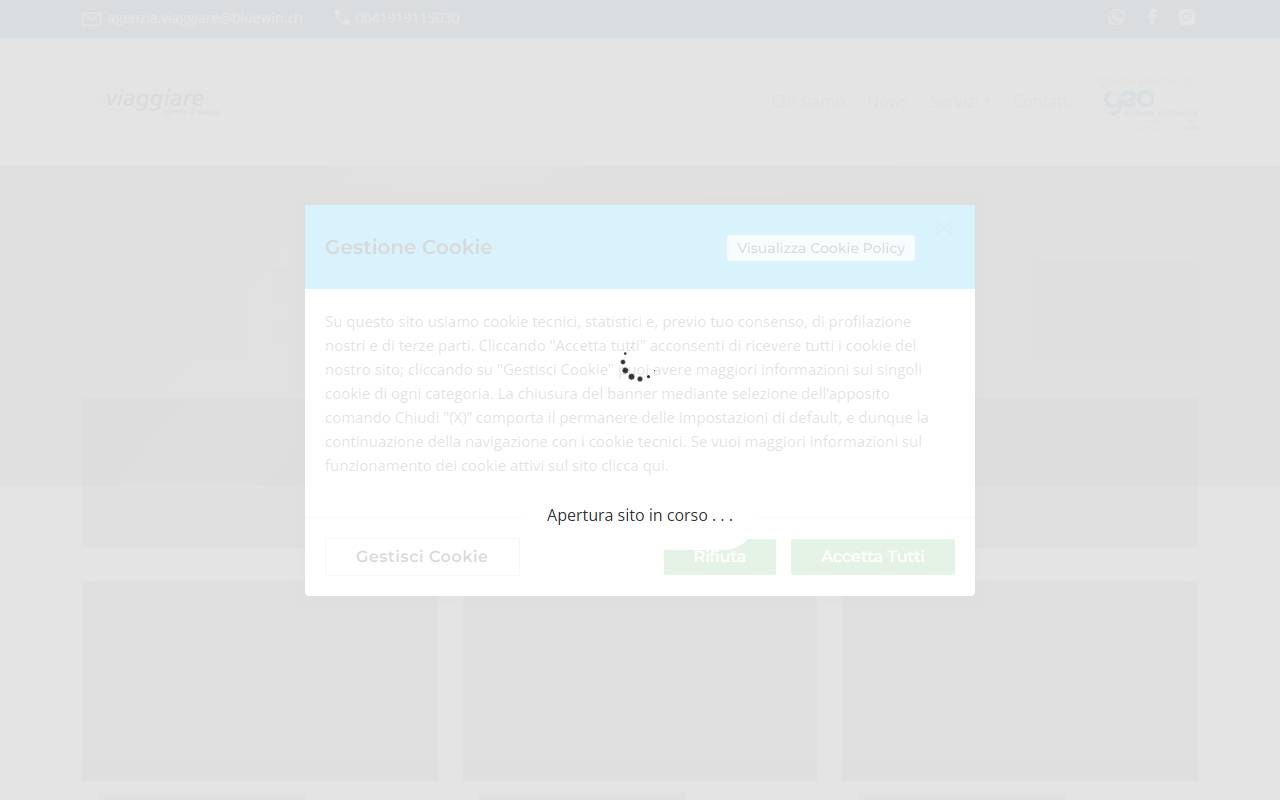 Anteprima del sito: Viaggiare SA
