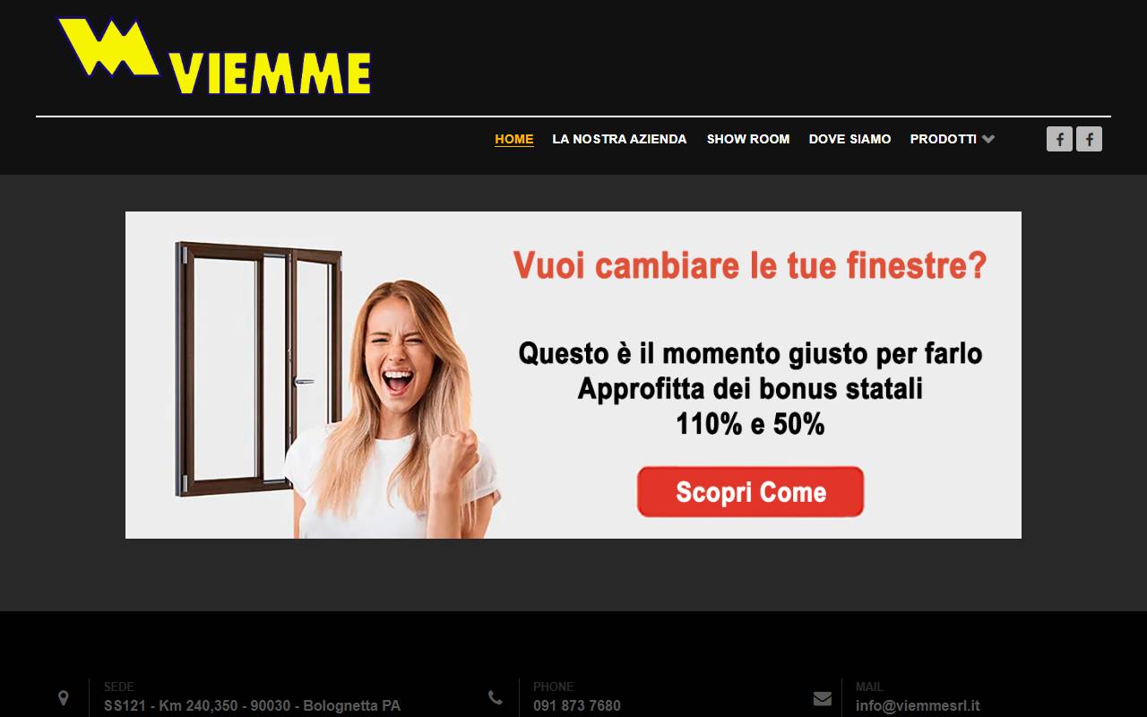 Anteprima del sito: VIEMME S.R.L., Milano, succursale di Lugano