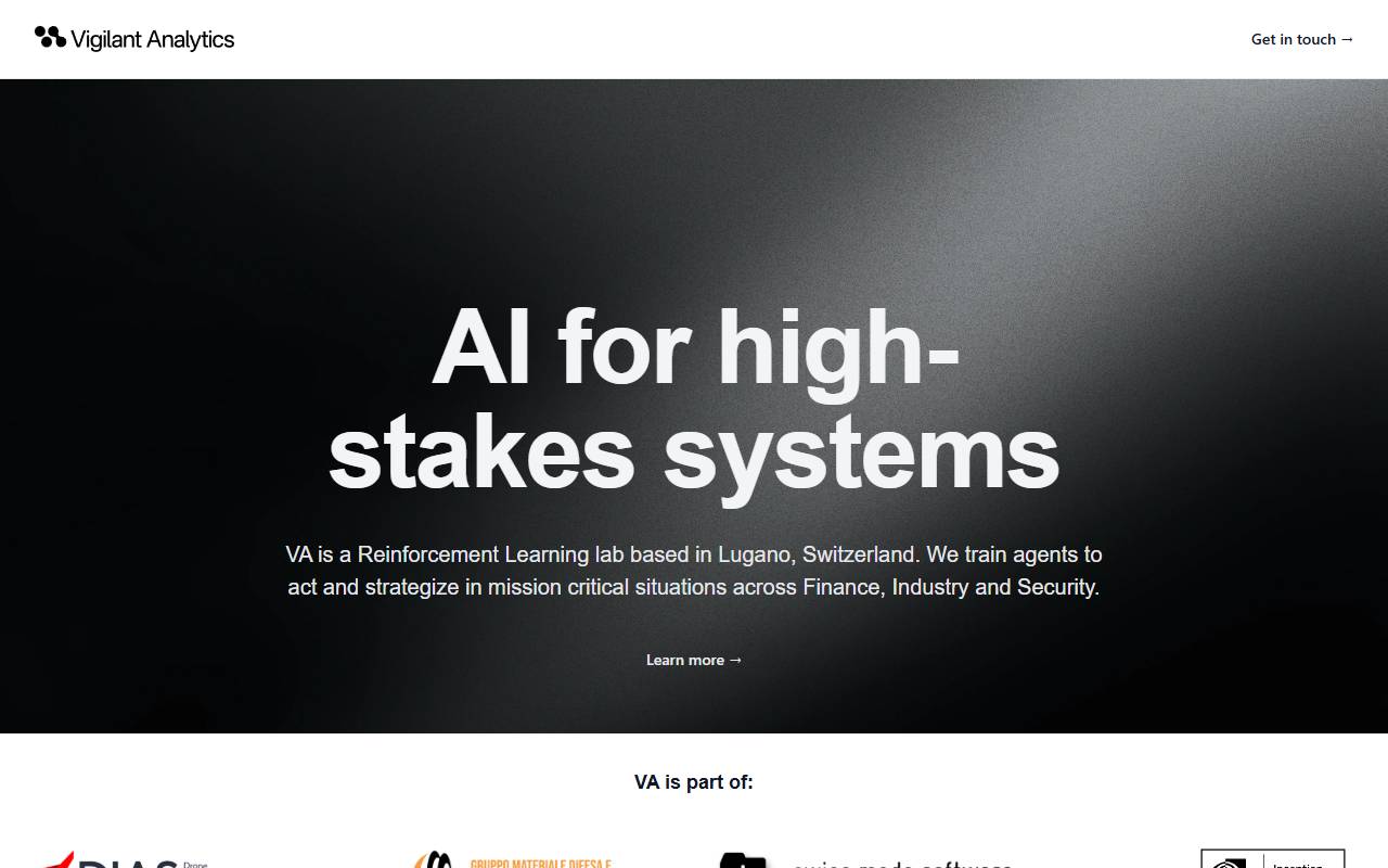 Anteprima del sito: VIGILANT ANALYTICS SA