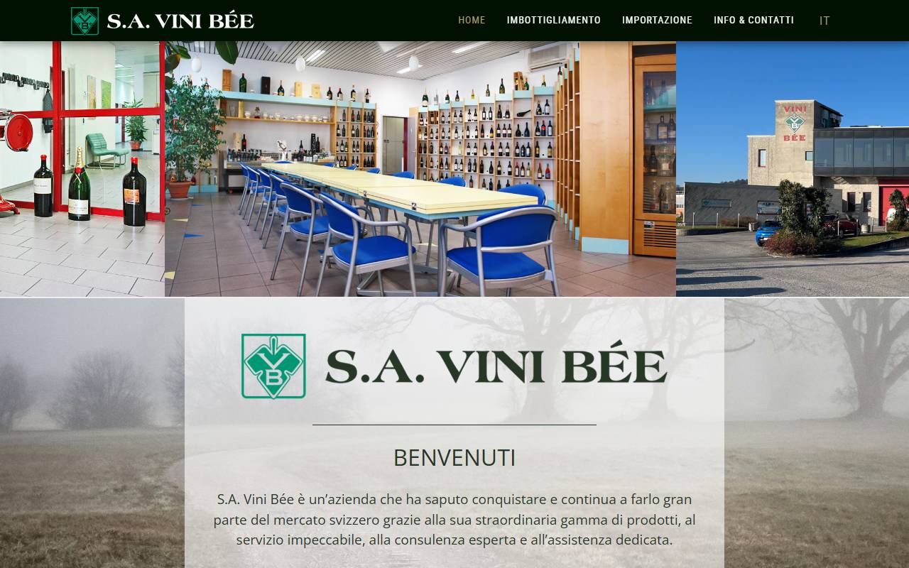 Anteprima del sito: SA Vini Bée