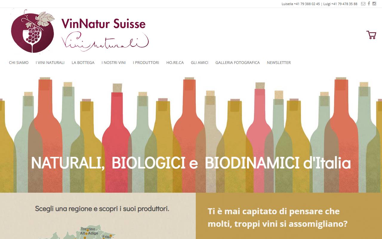 Anteprima del sito: VinNatur Suisse Sagl