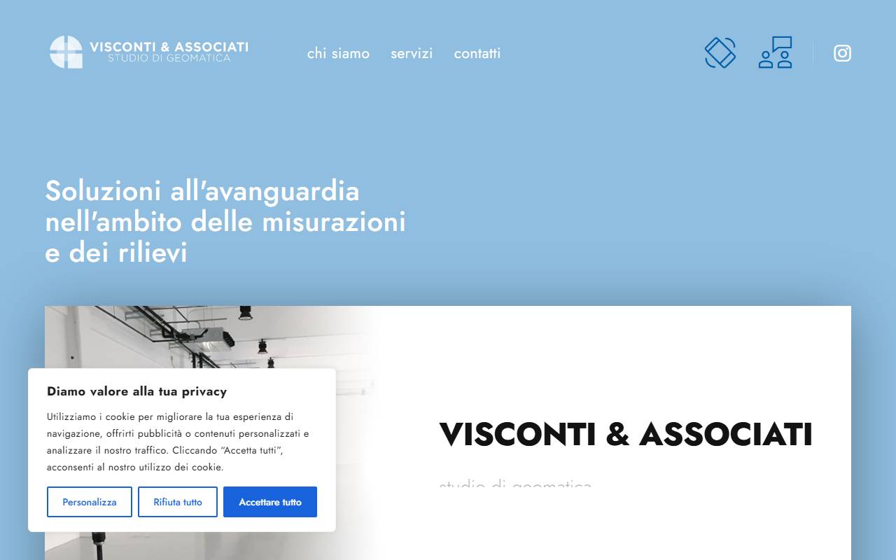 Anteprima del sito: Studio di geomatica Visconti & Associati Sagl