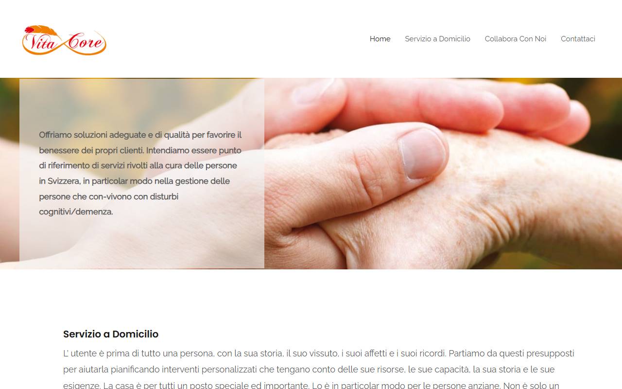 Anteprima del sito: Vita Core Sagl