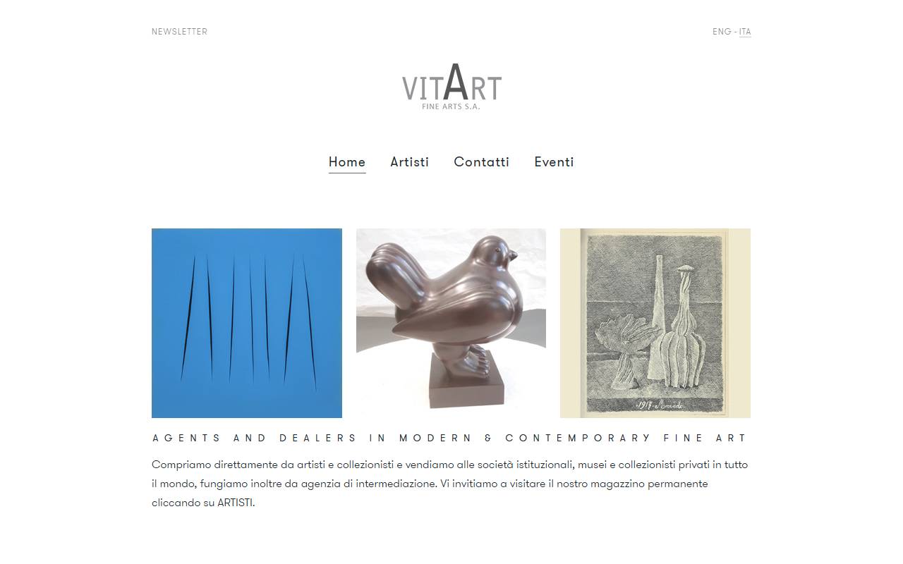 Anteprima del sito: Vitart Fine Arts SA