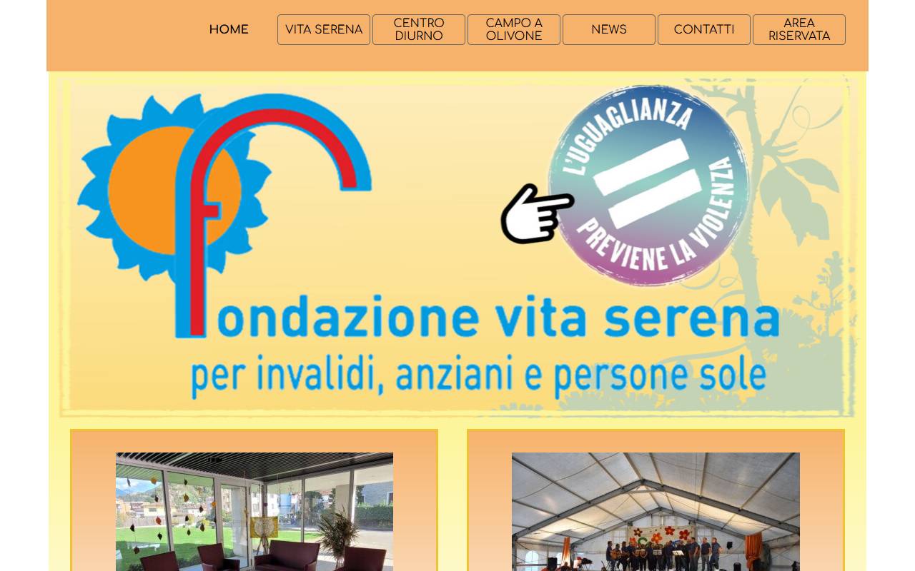 Anteprima del sito: Fondazione Vita Serena