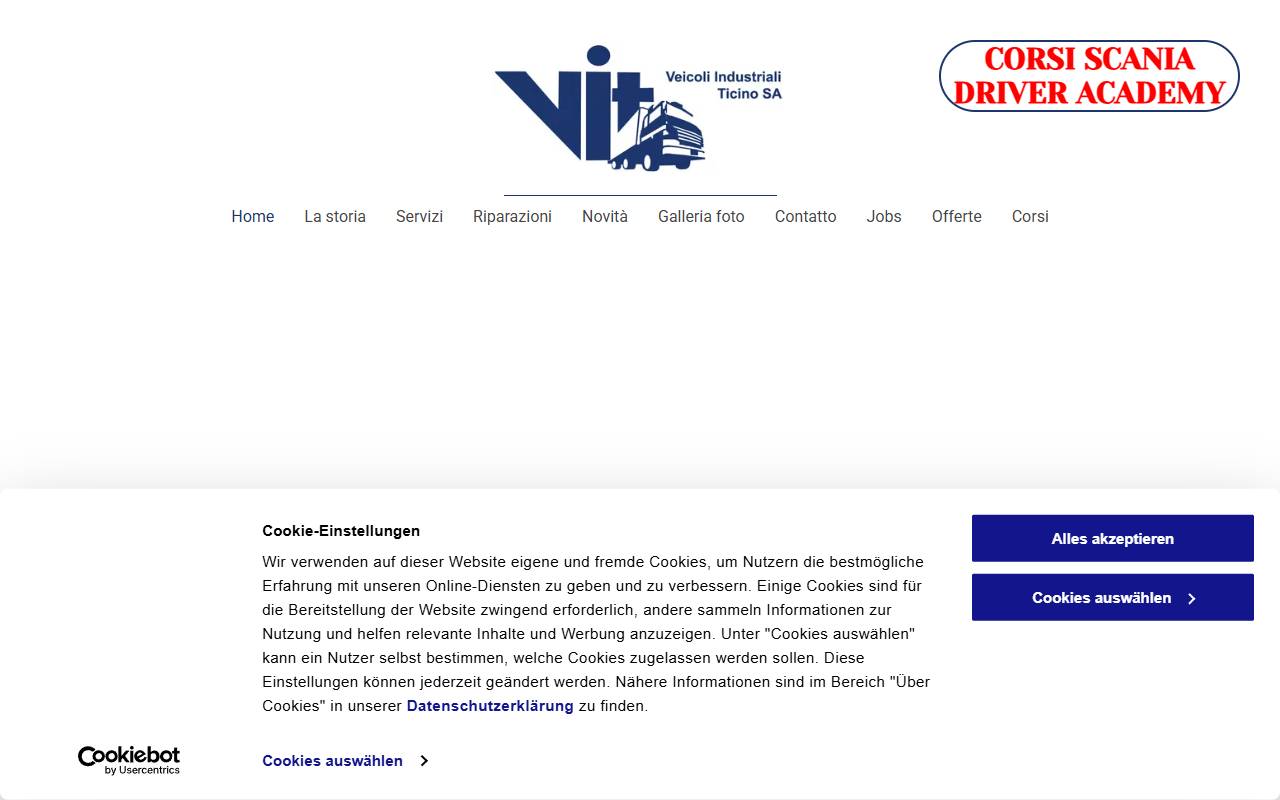 Anteprima del sito: VIT Veicoli Industriali Ticino SA
