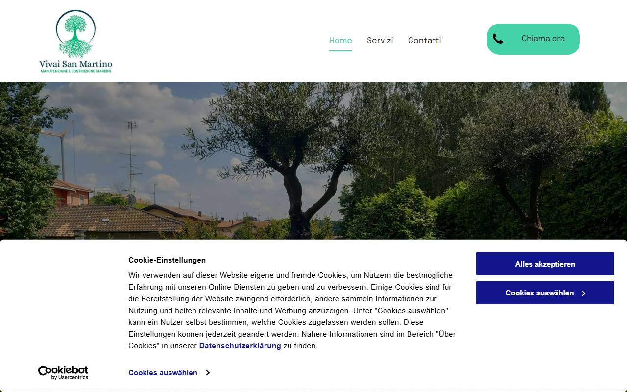 Anteprima del sito: Vivai San Martino di Maimone Katty