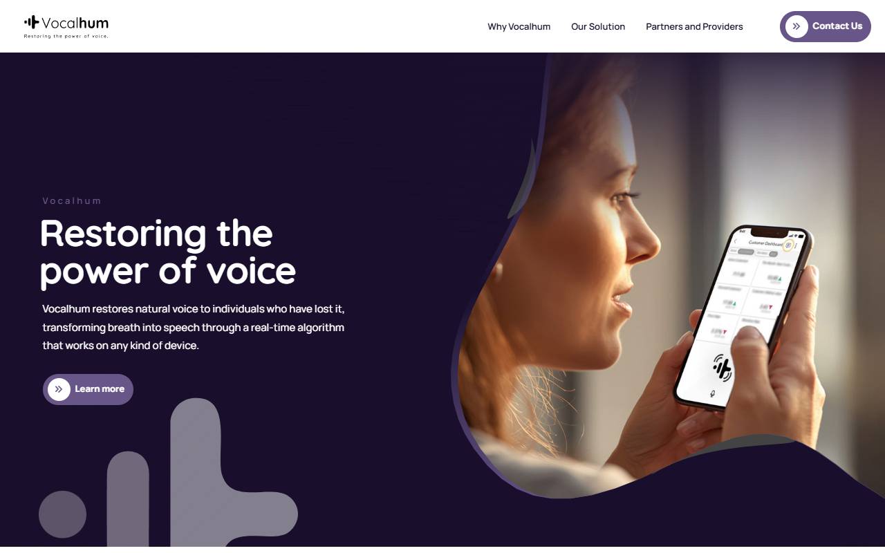 Anteprima del sito: Vocalhum Sagl
