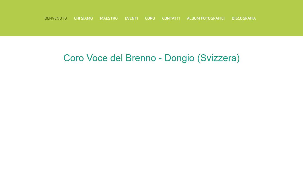 Anteprima del sito: Coro Voce del Brenno e Gruppo Costumi Bleniesi