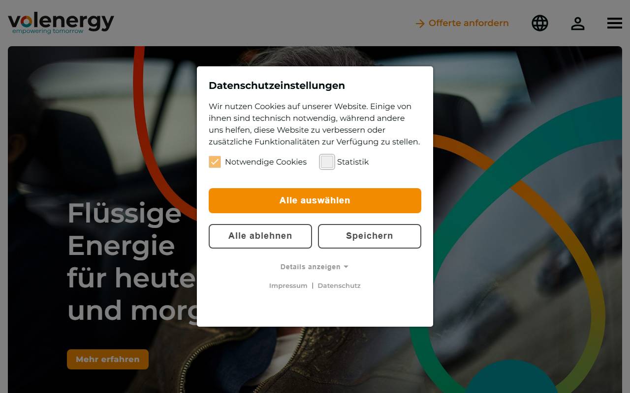 Anteprima del sito: volenergy ticino SA