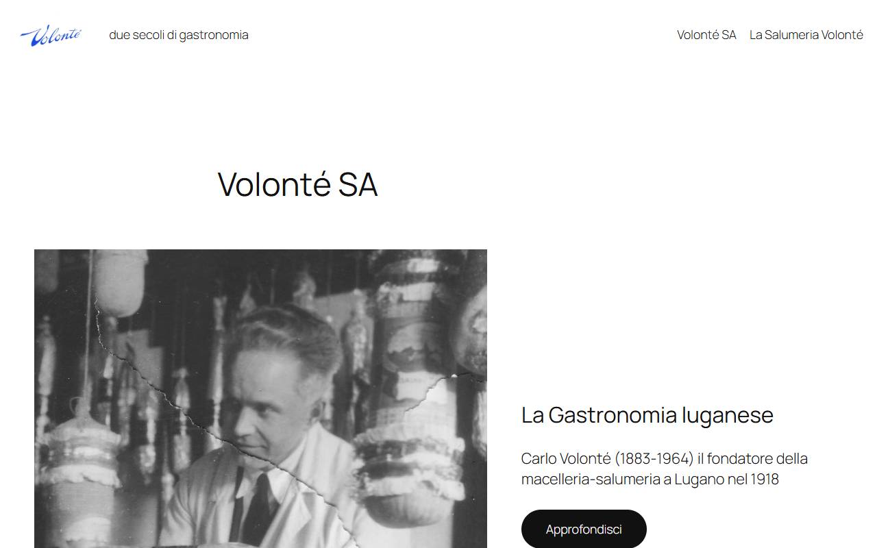 Anteprima del sito: Volonté SAV SA