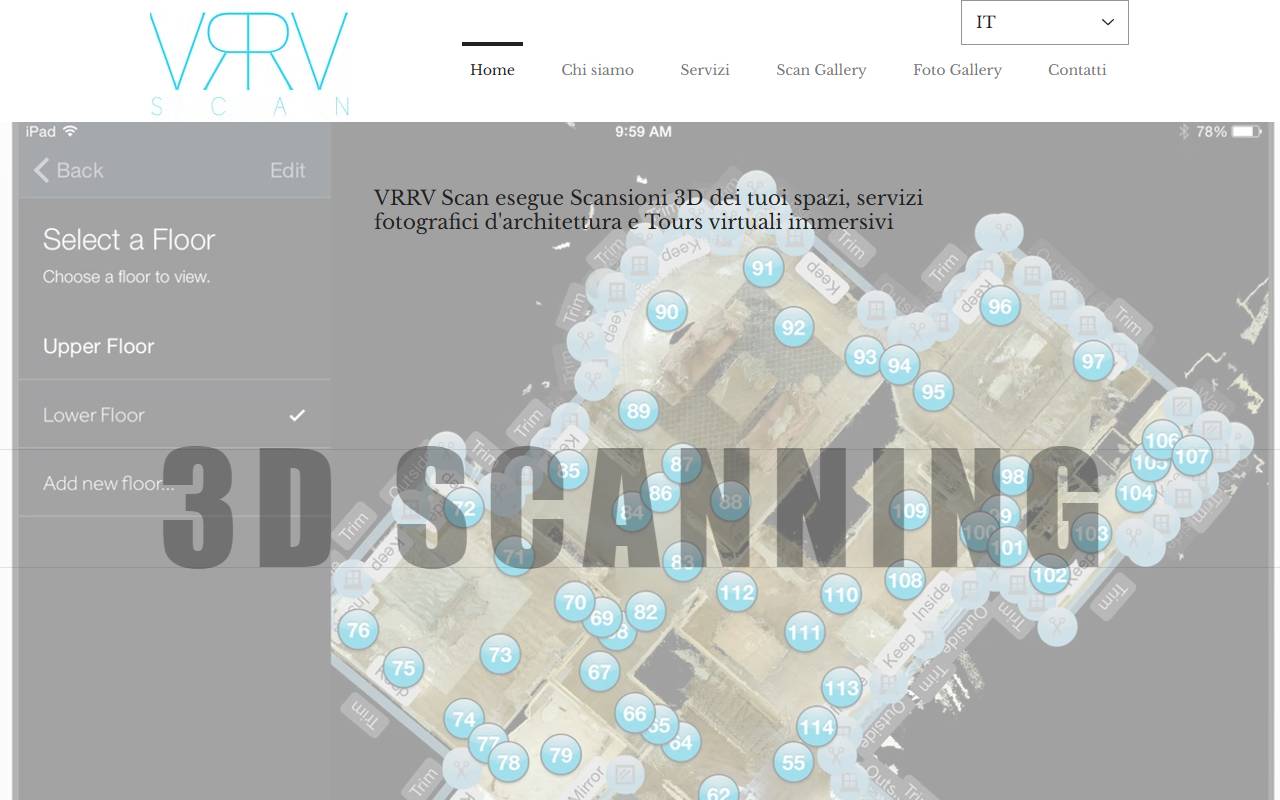 Anteprima del sito: VRRV Scan Sagl