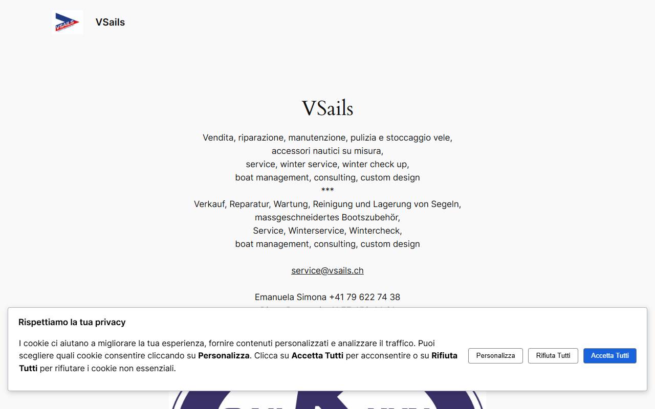 Anteprima del sito: VSAILS SNC