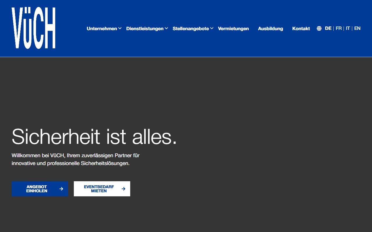 Anteprima del sito: VüCH AG