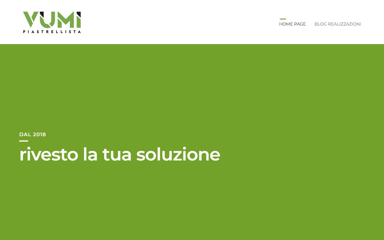 Anteprima del sito: VUMI piastrellista di Andrea Voumard