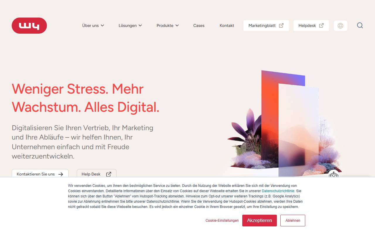 Anteprima del sito: W4 GmbH