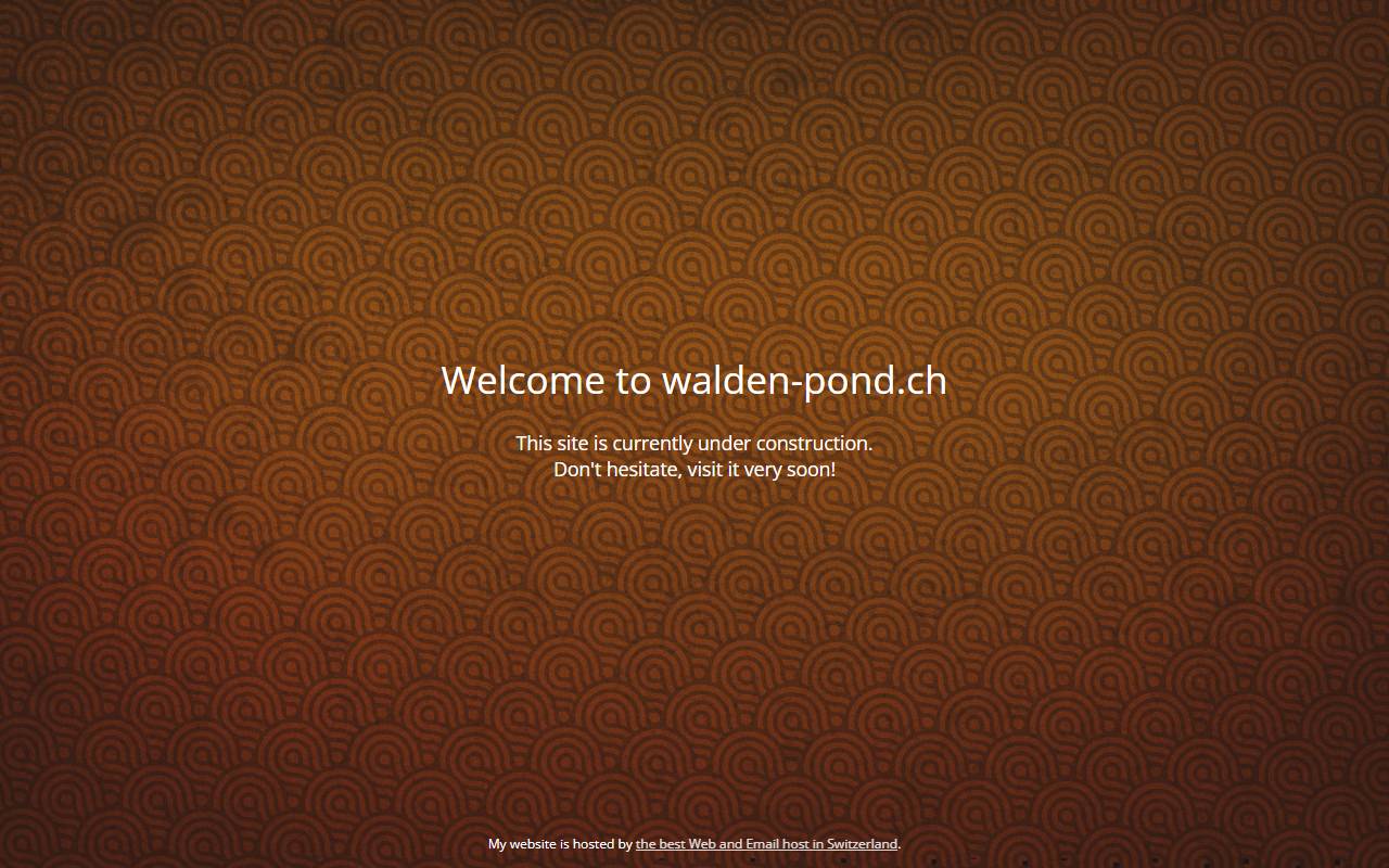 Anteprima del sito: WALDEN POND SA