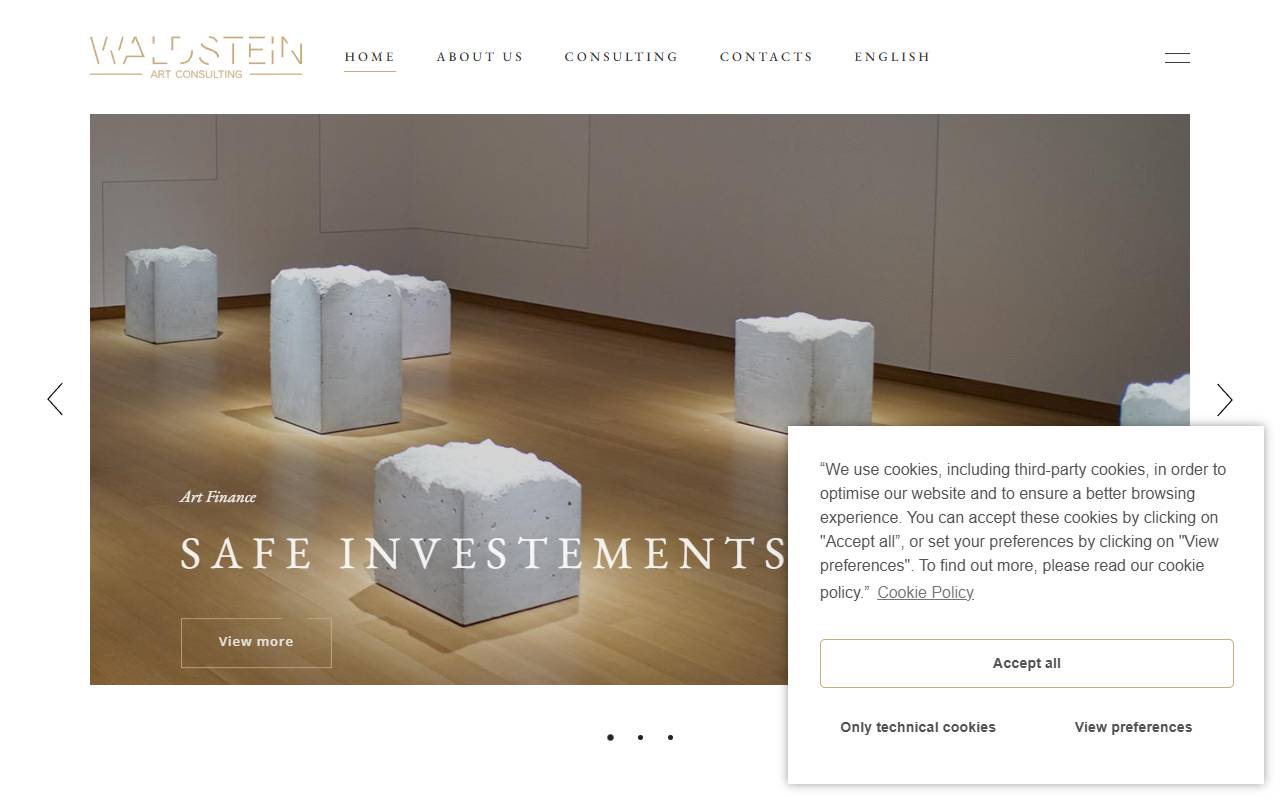 Anteprima del sito: WALDSTEIN ART CONSULTING GMBH