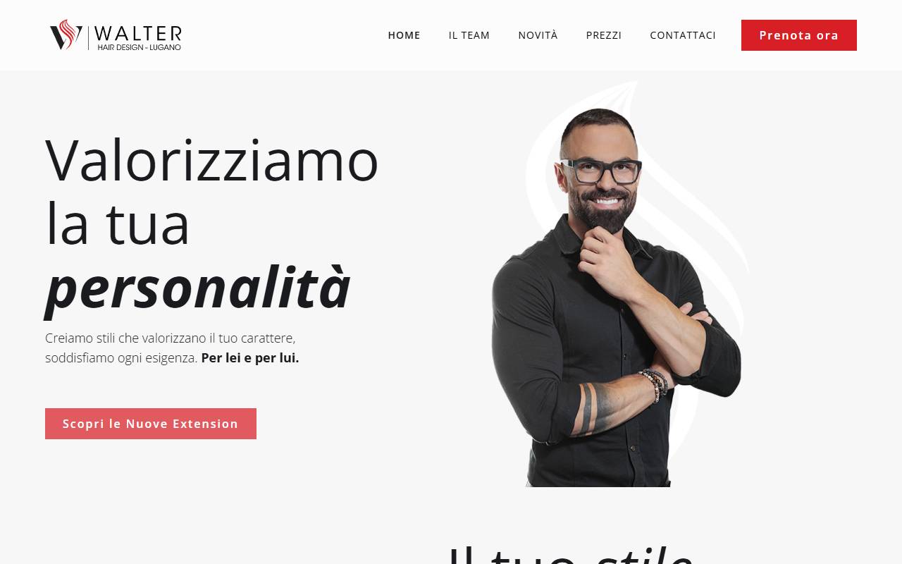 Anteprima del sito: Salone Walter SA