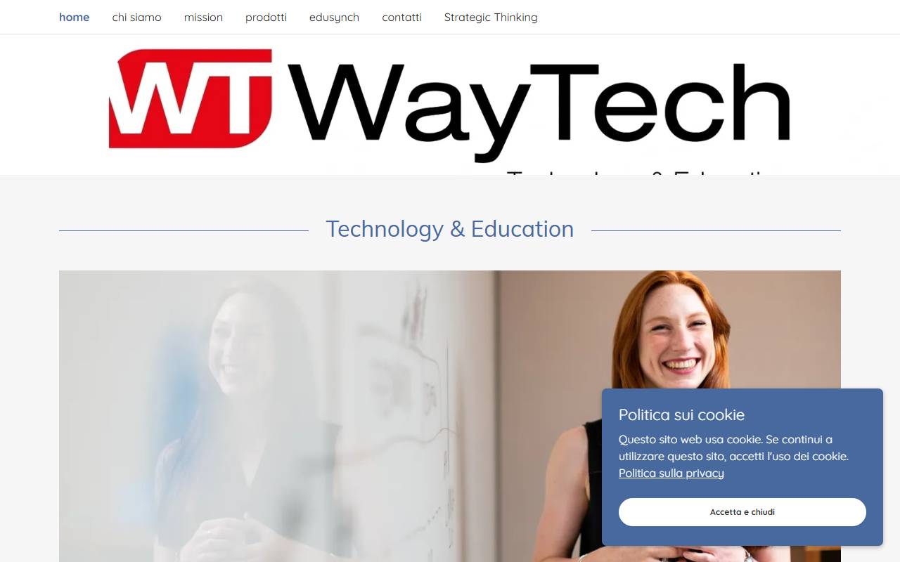 Anteprima del sito: WayTech Technology & Education Sagl