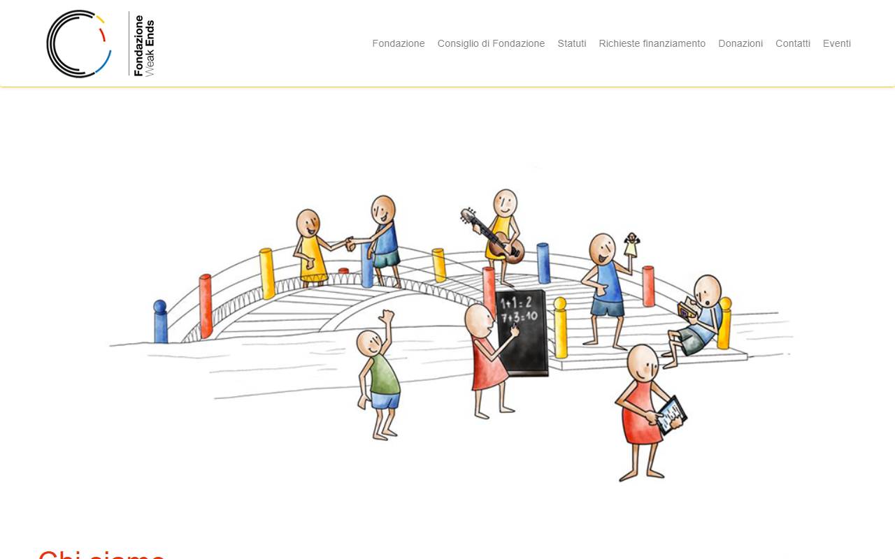 Anteprima del sito: Fondazione WEAK ENDS