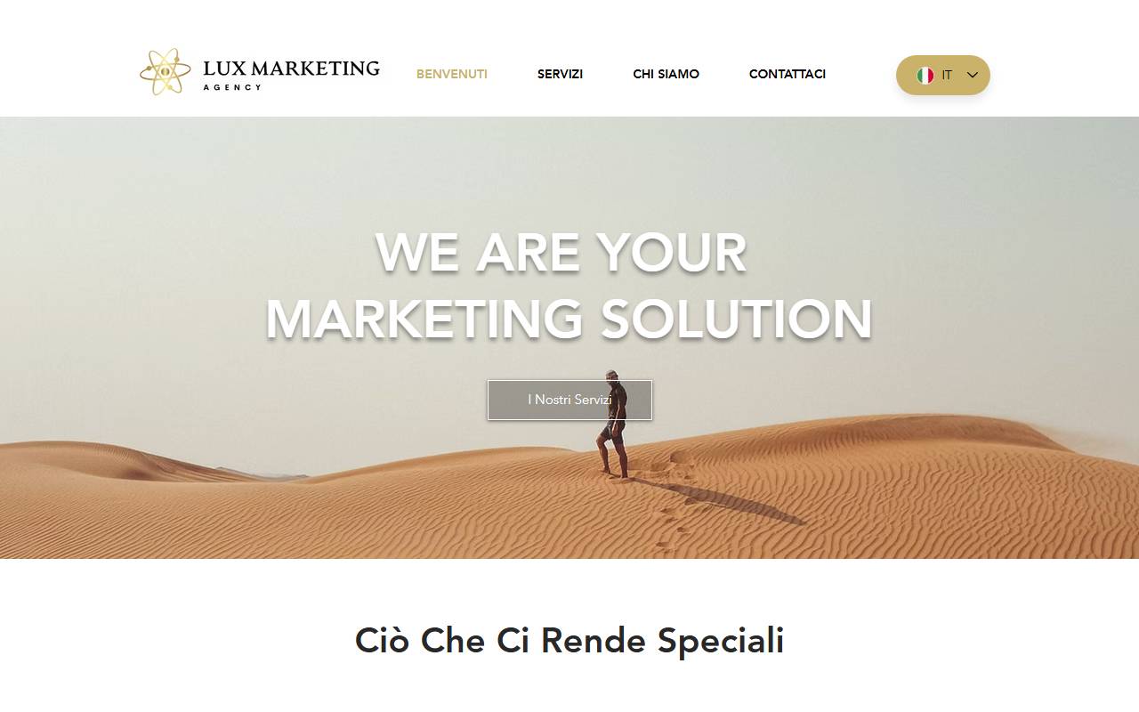 Anteprima del sito: Lux Marketing Agency di Mancini Francesco Pio
