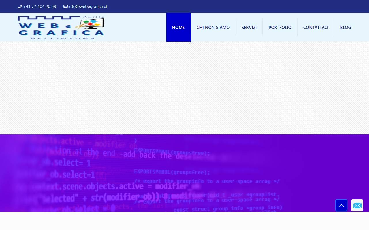Anteprima del sito: Web & Grafica Amille