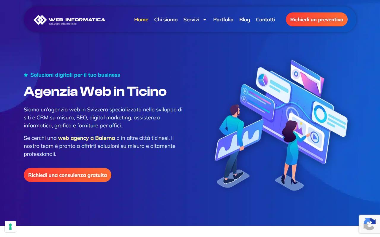 Anteprima del sito: WebInformatica SAGL