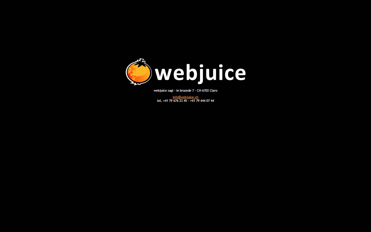 Anteprima del sito: WEBjuice Sagl