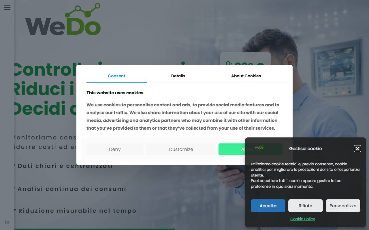 Anteprima del sito: WeDo Tech di Antonio Palazzo