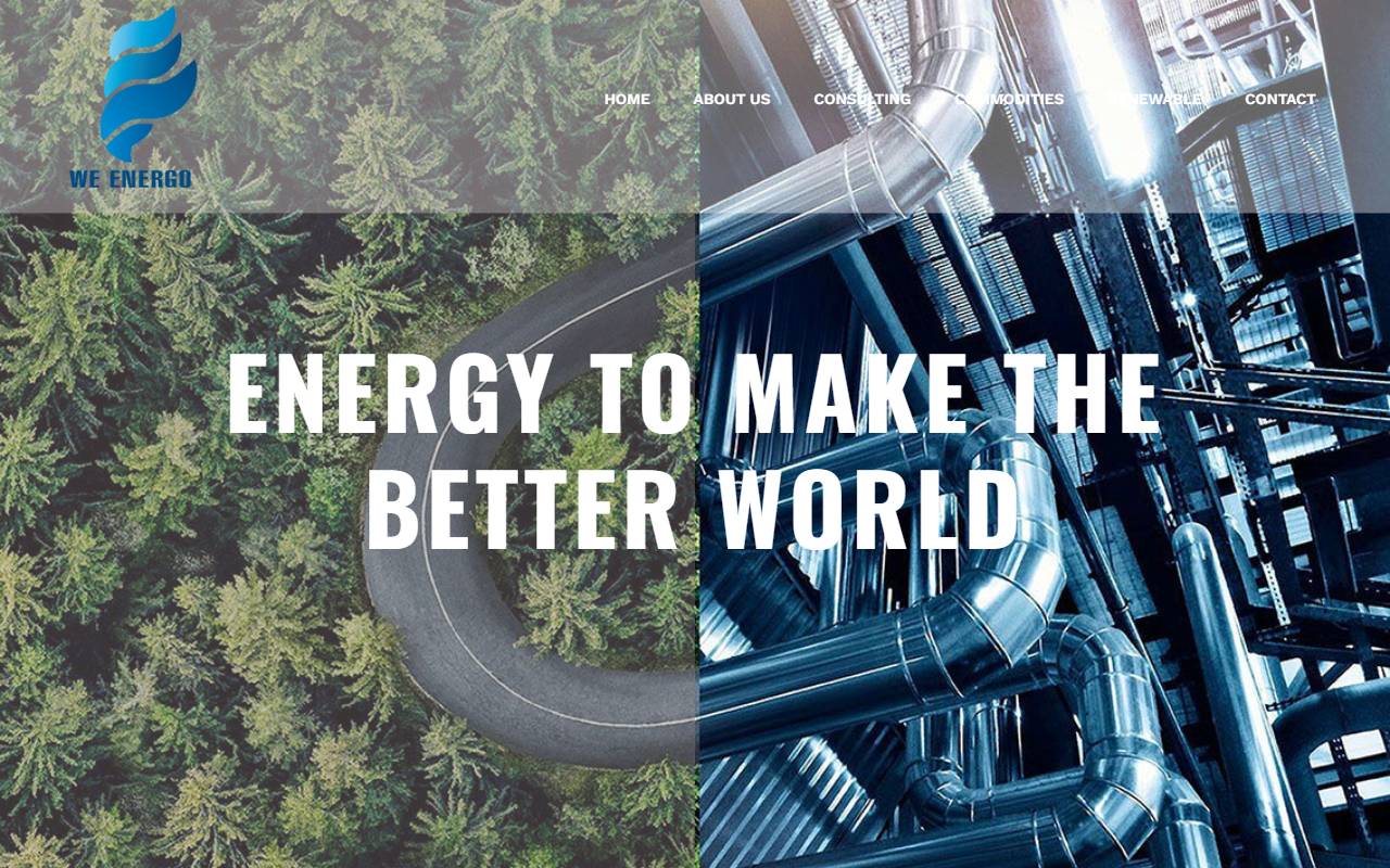 Anteprima del sito: WE ENERGO AG