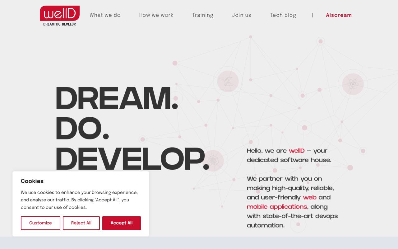 Anteprima del sito: WellD Sagl