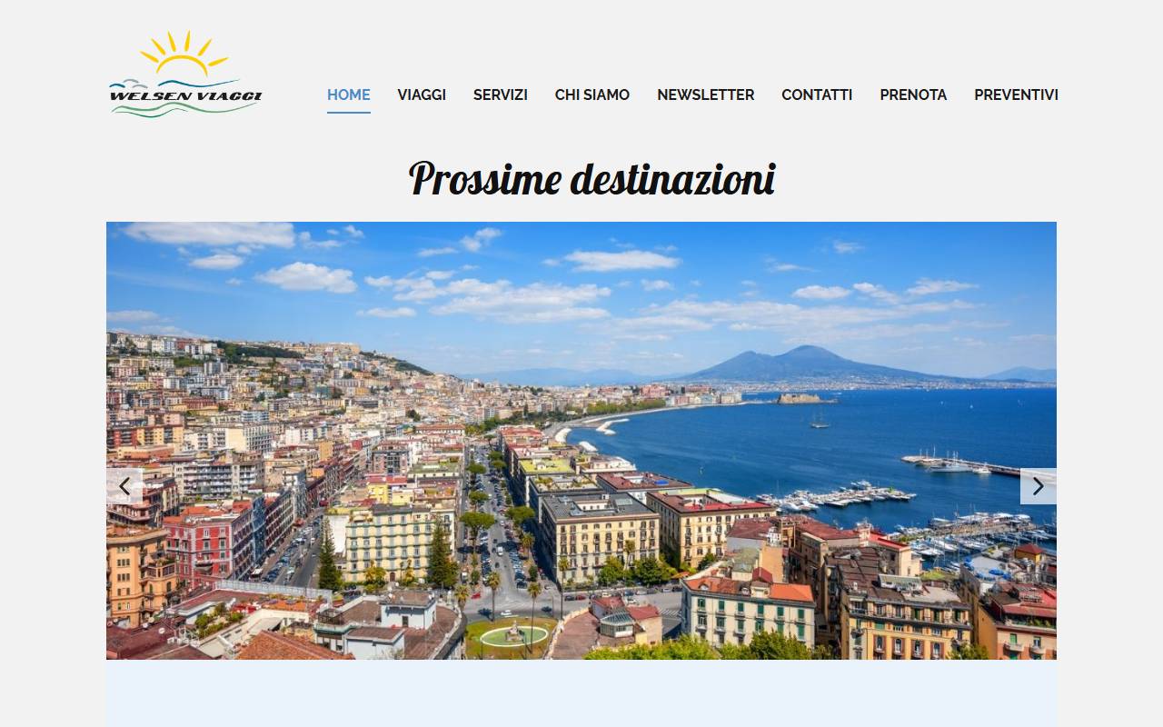 Anteprima del sito: Welsen SA Viaggi