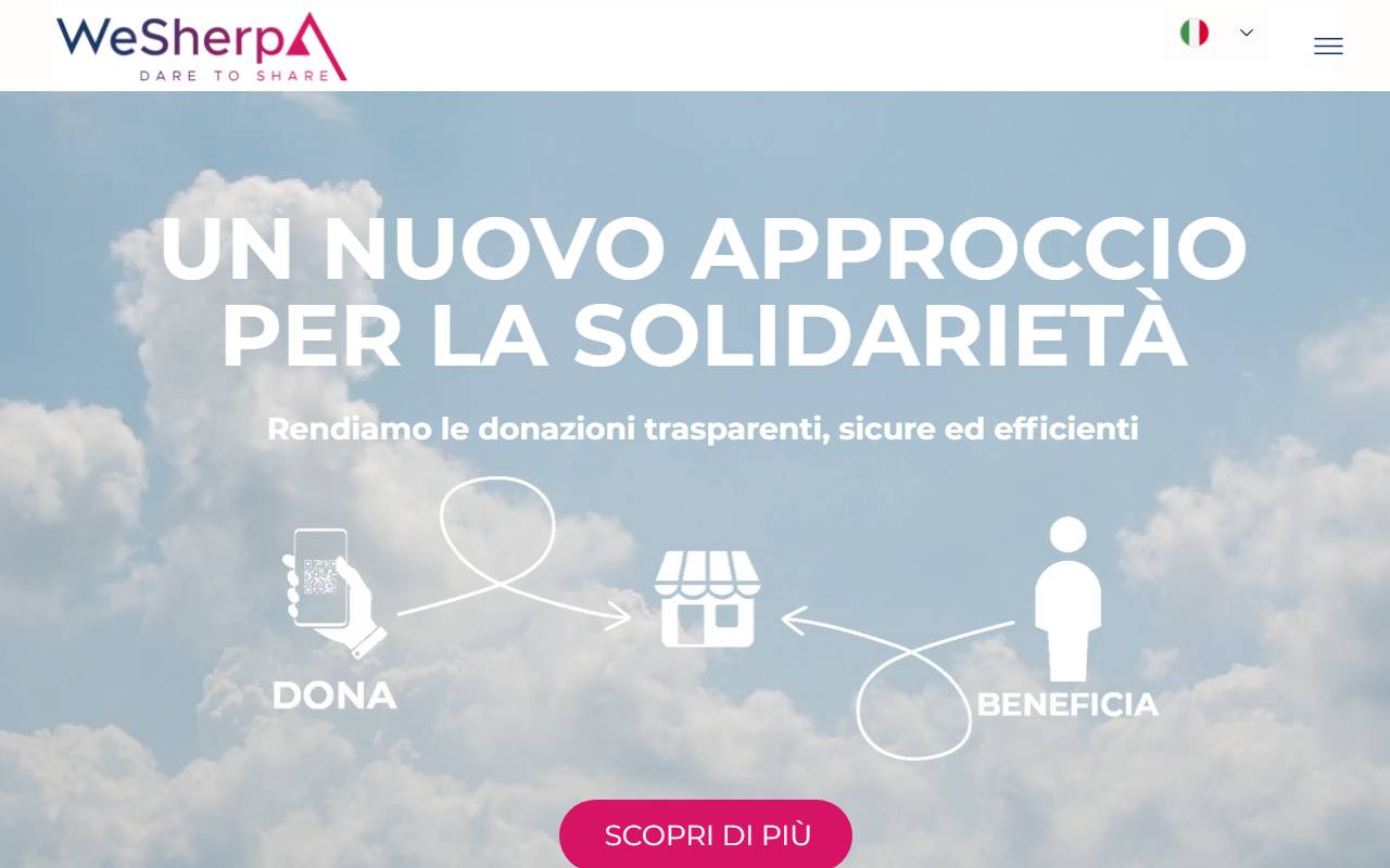 Anteprima del sito: WeSherpa Association