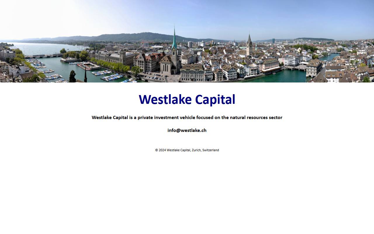 Anteprima del sito: Westlake Holding SA